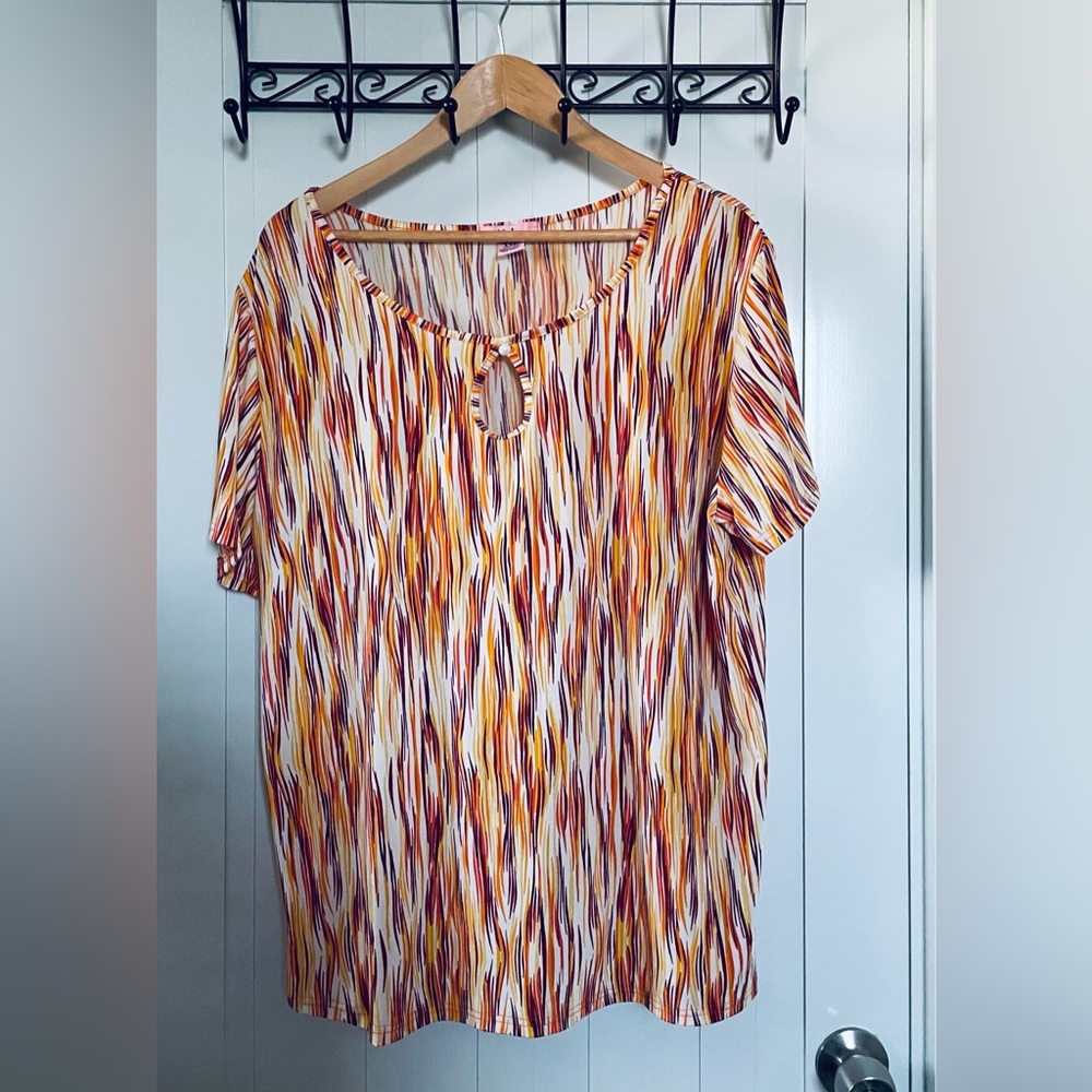 Blush Multicolor Patterned Blouse - image 1